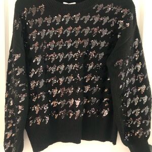 Nine West Black Sequin Women's Sweater